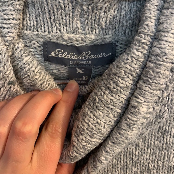 Eddie Bauer slouchy neck sweater gray size XS - Picture 6 of 6